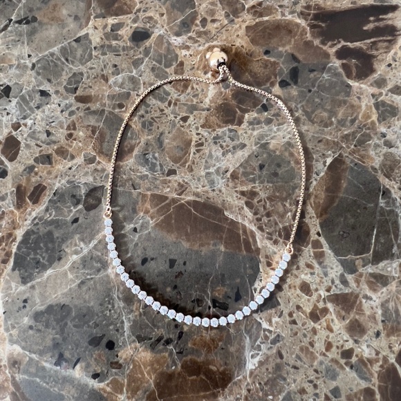 Pandora Timeless Rose Gold Plated Sterling Silver, Slider Tennis Bracelet - Picture 14 of 16